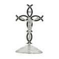 thumbnail image 4 of Figura de cruz de pie, estatua de cruz para la encimera de la chimenea de Acción de Gracias Negro plata, 4 of 9