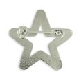 thumbnail image 4 of Silver Plated Shiny Rhinestone Star Brooch Pin, 4 of 5