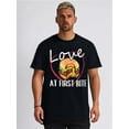 thumbnail image 1 of Camiseta divertida de hamburguesas con queso para San Valentín, ideal para adultos, hombres, mujeres, adolescentes, jóvenes y para el tiempo libre., 1 of 6