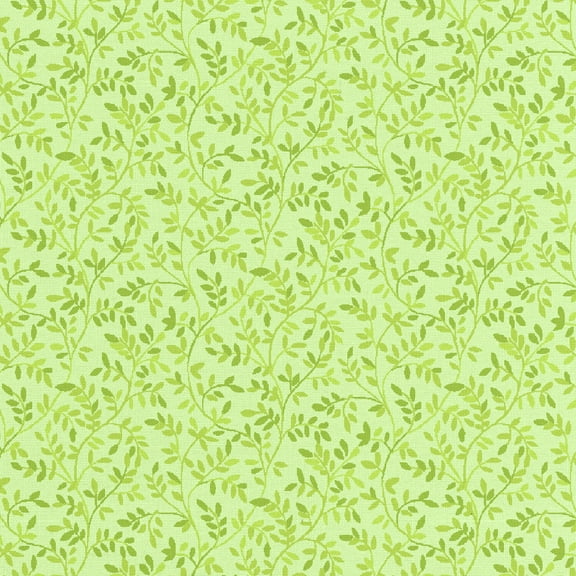 Waverly Inspirations 1 Yard Cut 100% Cotton Italian Leaves Fabric, Green, 44” Wide for Quilting & Sewing