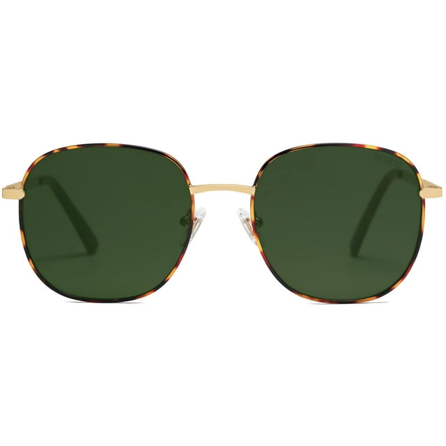 Gafas de sol SOJOS Classic Square SJ1137 para mujer/hombre, color tortuga