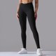 thumbnail image 2 of Gibobby Yoga leggings Moda para mujer Europa y Unidos Pantalones de yoga ajustados sin Cintura alta Melocotón Levantamiento de cadera Pantalones dep(Negro,M), 2 of 5