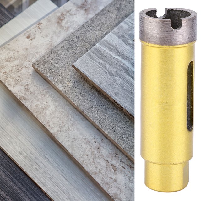 Abridor de brocas con amoladora angular de diamante, herramienta de corte de sierra perforadora para mármol, vidrio y cerámica de 22 mm