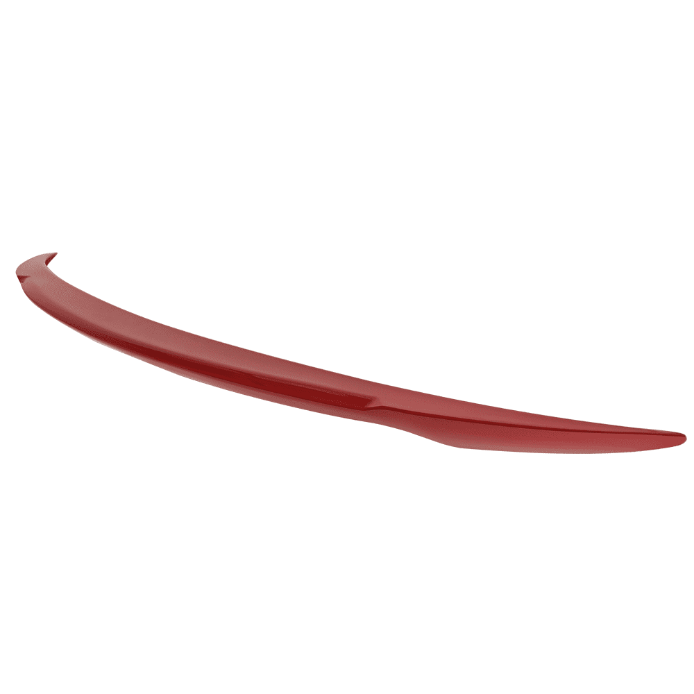 Ikon Motorsports Compatible with 17-23 Tesla Model 3 V Style Painted Matte Sunset Red Metallic Trunk Spoiler