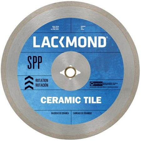 - Lackmond 4-Inch Continuous Rim Diamond Tile Blade for Dry or Wet Cutting