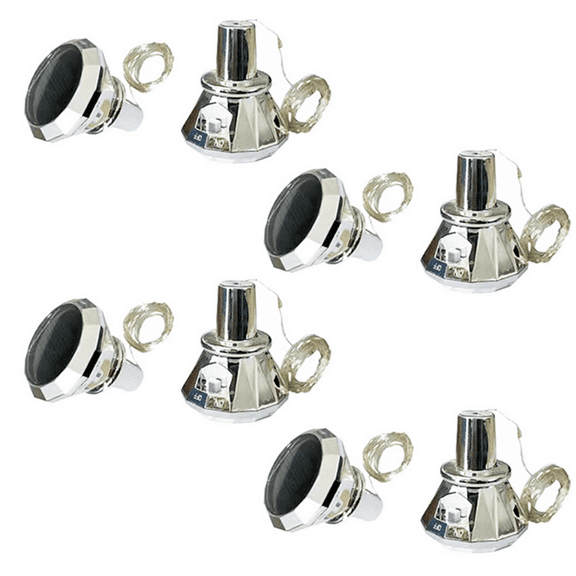 Solar Wine Bottle Lights, 8Pack Solar Powered Diamond Cork Lights, Waterproof Outdoor Fairy String Light for Garden, Patio, Party, Wedding, Holiday Decor - white