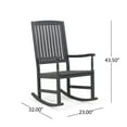 thumbnail image 4 of Myrna Outdoor Acacia Wood Rocking Chair, 4 of 13