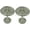 French White, variant on MERIVILLE Set of 2 Petal Window Drapery Medallion Holdbacks, Curtain Tiebacks, Wall Hook, Tassel Holder, Burnt Gold