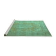 thumbnail image 2 of Ahgly Company Machine Washable Indoor Rectangle Persian Turquoise Blue Traditional Area Rugs, 8' x 12', 2 of 4