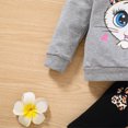 thumbnail image 4 of HFHAPW Kids Girl Fall Winter Outfit Infant Graphic Long Sleeve Sweatshirt and Leggings Pants 2Pcs Girl Clothes Set,12-24 M, 4 of 9