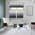 thumbnail image 5 of Natural Landscape Kitchen Curtains Valances and Tiers Set of 3 Pastoral Mountain Country Cloud Field Gradient Color Tier Curtains and Valance with Rod Pocket for Small Windows, 27.5"x24", 5 of 9