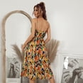 thumbnail image 5 of Summer Dresses for Women Maxi Dress Casual Resort Print V-Neck Slip Dress, 5 of 6