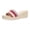 B, variant on Platform Wedge Sandals for Women Summer Open Toe Espadrilles Color Block Braided Band Fashionable Slip on Slides Beige Size 6.5