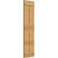thumbnail image 2 of 21 1/2"W X 80"H Timbercraft Four 5 3/8" Boards Joined Board-N-Batten Shutters, Rough Sawn Western Red Cedar (Per Pair), 2 of 13