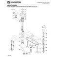 thumbnail image 3 of Kingston KB1578GLBS Georgian Single-Handle 2-or-4 Hole Kitchen Faucet with Brass Sprayer in Brushed Nickel, 3 of 4