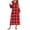 Red-robes for women, variant on Flannel Long Robes for Women Zip Up Plaid Fluffy Robe Hooded Plush House Coats for Women with Pockets Warm Loungewear Sleepwear
