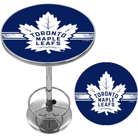 Toronto Maple Leafs NHL Chrome Pub Table - Blue, White