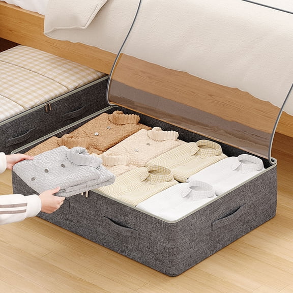 Underbed Clothes & Quilt Storage Bag Smart Home Organization Solution for Sorting & Storing Items Neatly Underneath Beds Storage Trunks & Bag JASKFLY