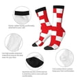 thumbnail image 4 of Balery Red Cross 1 Calcetas Largas con Estampado para Hombre y Mujer – Suaves y Transpirables, Talla Única (US 5-11), 4 of 6