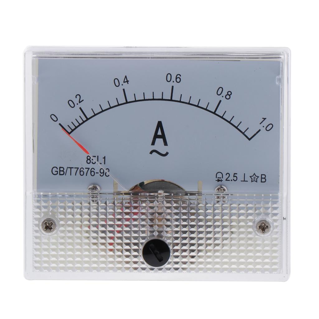 Cut Diligence Write a report Analog Panel Ammeter AC Current Meter Panel Electrical Current Measurement  0-1A - Walmart.com