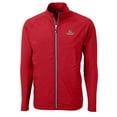 thumbnail image 2 of Men's Cutter & Buck Red Gonzaga Bulldogs Big & Tall Adapt Eco Knit Hybrid Recycled Full-Zip Jacket, 2 of 3