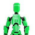 thumbnail image 3 of FLhrweasw Figura Acción Dummy 13 Figura Acción Con Múltiples Articulaciones Impresa en 3D (verde Rosa), 3 of 9