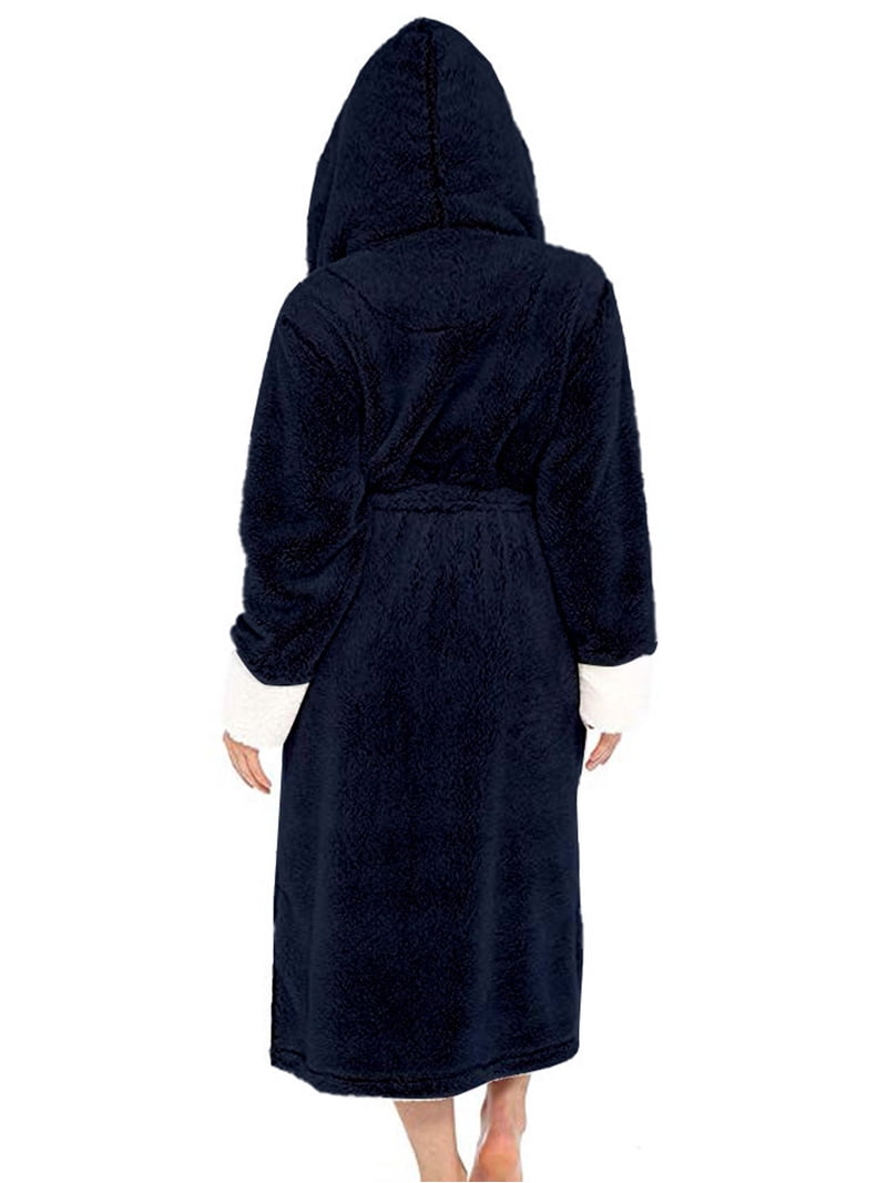 sherpa dressing gown ladies Women's Sherpa Robe Jacket - Organic Maternity Clothes