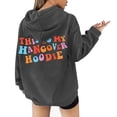 thumbnail image 4 of Puntoco mujeres Otoño Invierno letra colorida bloque de Color estampado cuello en V cultivo entrenamiento manga larga Sexy largo con capucha tops pulóver blusa Puntoco Puntoco-2290, 4 of 8
