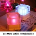 thumbnail image 3 of LED Night Light Flameless Crystal-like Cube Light Battery Operated with Remote and Timers Electric Flickering Light for Bedroom Home Hanukkah Decor, 3 of 7