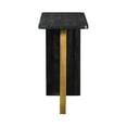 thumbnail image 3 of Benjara Wooden Console Table with Metal Accents, Gold and Black, 3 of 5