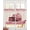 Pink Crimson Beige, variant on Valentine's Day Sheer Curtains 84 Inch Length 2 Panels Set for Living Room/Bedroom, Pink Love Roses Truck Romantic White Kitchen Curtains Grommet Semi-Sheer Curtains Window Treatments 52"x84"x2