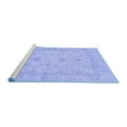 thumbnail image 2 of Ahgly Company Machine Washable Indoor Round Oriental Blue Traditional Area Rugs, 8' Round, 2 of 4
