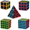 thumbnail image 1 of Set Speed Cube AuntyFey, paquete de 5 unidades, 2 x 2, 3 x 3, 4 x 4, 5 x 5, Pyraminx, 1 of 7