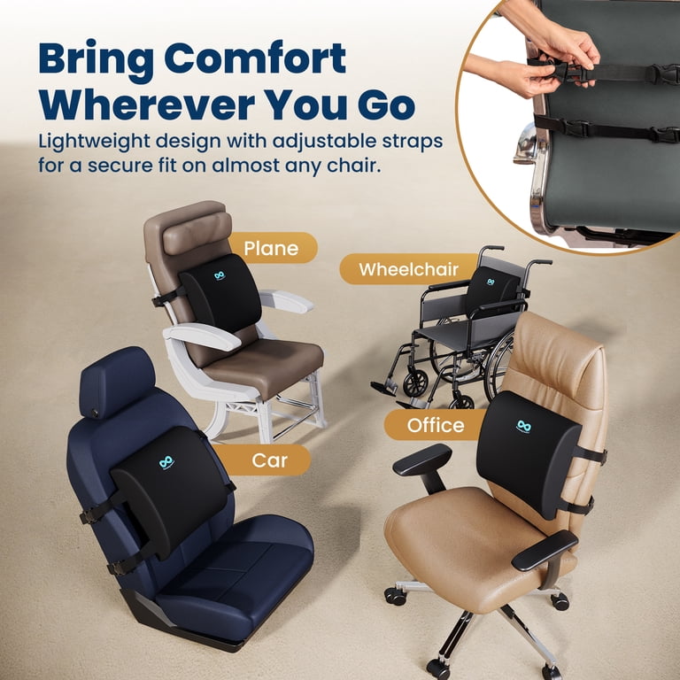 Everlasting Comfort Lumbar Support Pillow For Office Chairs photo 5