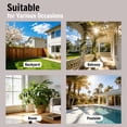 thumbnail image 6 of Patio Furniture Set, Lofka 4 Pieces All-Weather Outdoor Conversation Set with 2 Rattan Wicker Rocking Chairs, Glass Table & Removable Cushions, Gray, 6 of 11