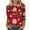 04 Multicolor, variant on 3/4 Sleeve Christmas Shirts for Women Novelty 3D Printed Loose Crewneck Tees Tops Cute Graphic Xmas Holiday Blouses