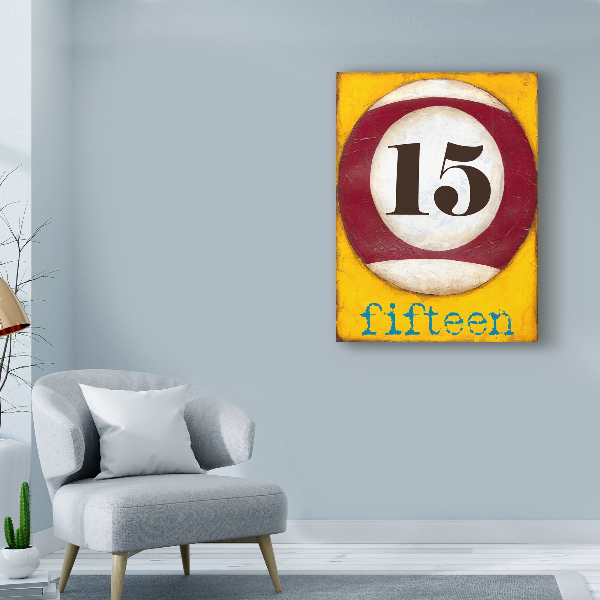 Trademark Fine Art 'Graphic Pool XV' Canvas Art by Jennifer Goldberger