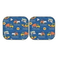 thumbnail image 7 of Haiem Construction Vehicles Car Windshield Sun Shade (2 Pieces) Foldable Windshield Sun Shade Car Accessories for Truck SUV Pickup-Medium, 7 of 7