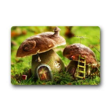Winhome Funny Dream Wonderland Mushroom Doormat Floor Mats Rugs
