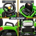thumbnail image 5 of Joyracer 24 Volt Ride on Toys, Ride on Tractor w/ Tiltable & Detachable Trailer, 2x200W Power Car Wheels for Kids, Remote Control, Bluetooth, Shifter, Music, Green, 5 of 11