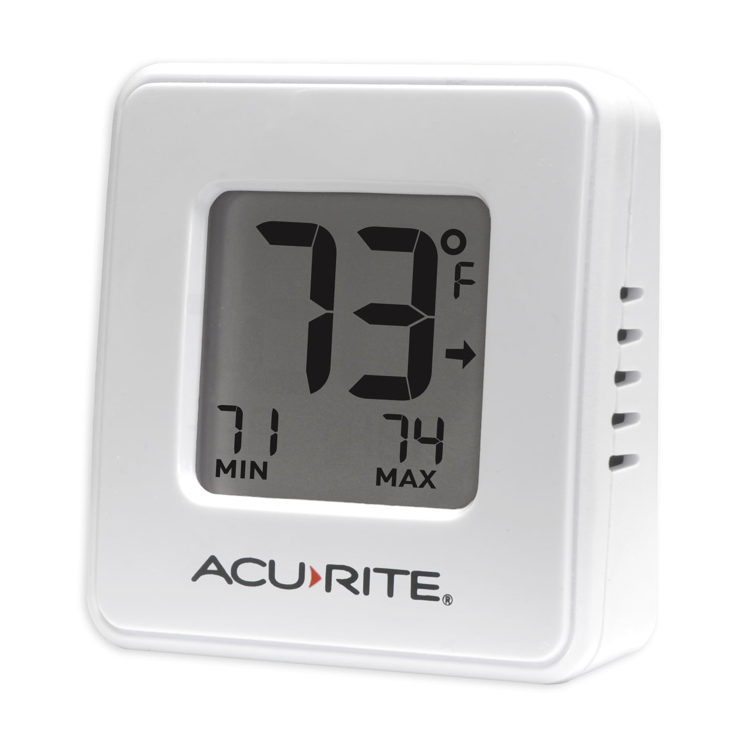  AcuRite Wireless Thermometer with Clock, Black : Patio, Lawn &  Garden