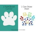 thumbnail image 2 of DIY Designs Mosaic Gem Kit - Paw Print, 2 of 3