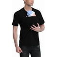 thumbnail image 2 of Mens Tshirts Blouses For Men Kangaroo Shirt for Dad  V Neck T-Shirt Carrier Summer Tops For Men, 2 of 11