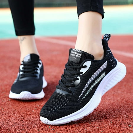

Womens Shoes Large Size Casual Shoes Versatile Casual Front Lace Up Mesh Breathable Sport Shoes