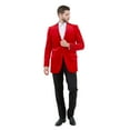 thumbnail image 4 of Men's Modern Fit Velvet Blazer Only, 4 of 4