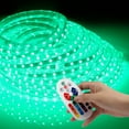 thumbnail image 4 of LED Strip Light Remote Controller RGB Waterproof Rope Light Flexible Multi-color, 5050 SMD 60 LEDs/M AD 110V 40 Ft, 4 of 11