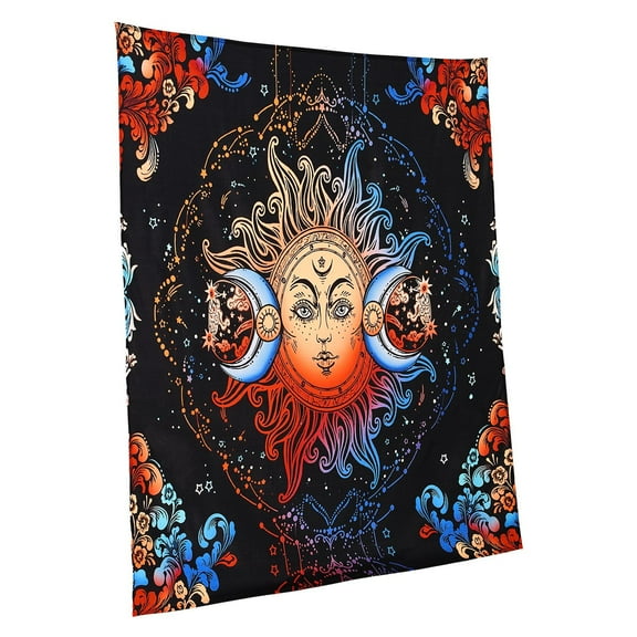 VEVOR Sun and Moon Tapestry Psychedelic Mystic Floral Aesthetic Vintage Tapestry
