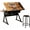 Tiger Skin, variant on GOCAPTAIN Drafting Table Art Desk with Stool, Adjustable Drawing Table with Tilting Top & Storage Drawers for Home Office, Studio, Tiger Skin