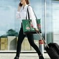 thumbnail image 5 of FORMRS Canvas Laptop Tote Bag for Women with 15.6" Computer Compartments Shoulder Handbag, Cute Christmas Pattern, 5 of 7