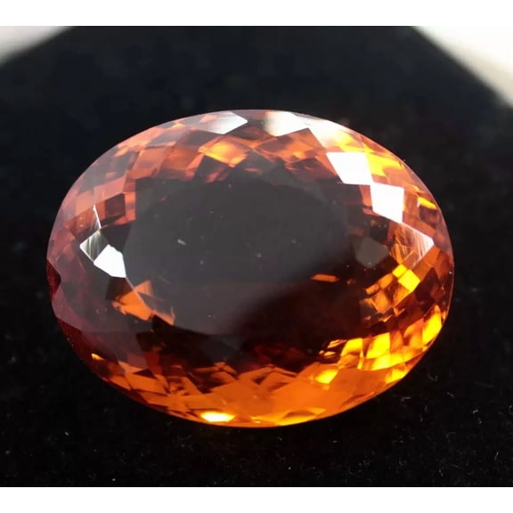 80 Ct Brazilian Oval Cut Yellow Citrine Loose Gemstone